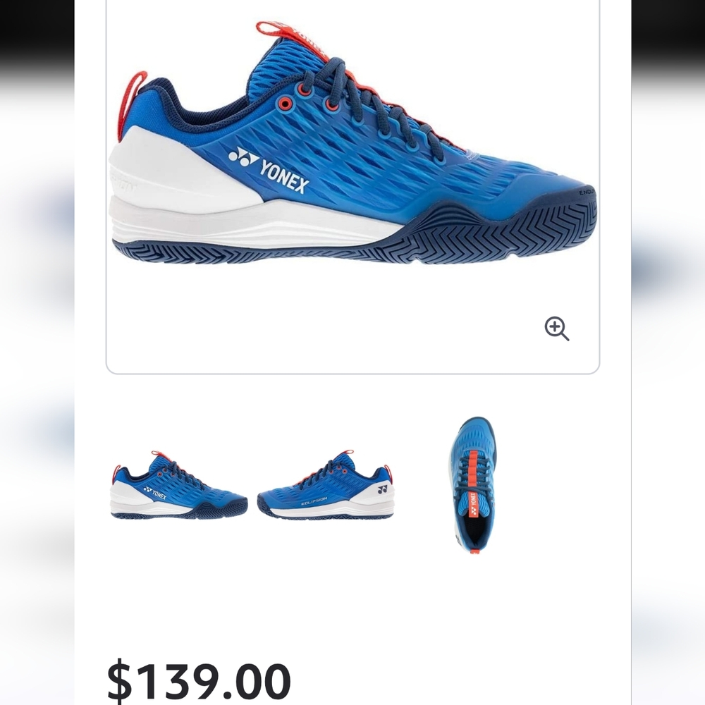 💰💖⏭️Yonex Blue and White Athletic Shoes